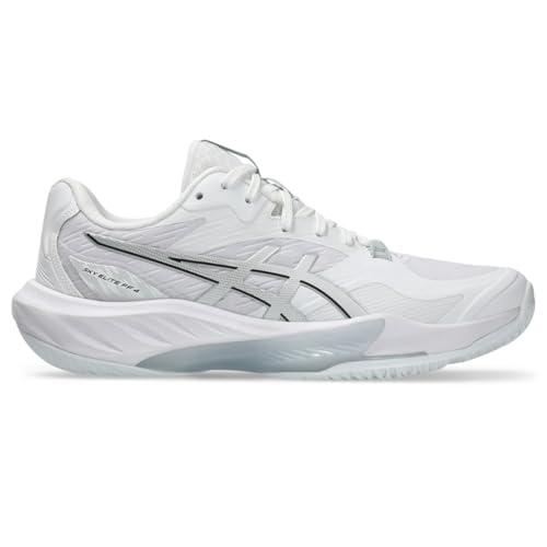 ASICS Women's Sky Elite FF 4 Volleyball Shoes, 7.5, White/Pure Silver