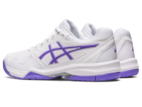 ASICS Women's Gel-Dedicate 7 Tennis Shoes, 9, White/Amethyst