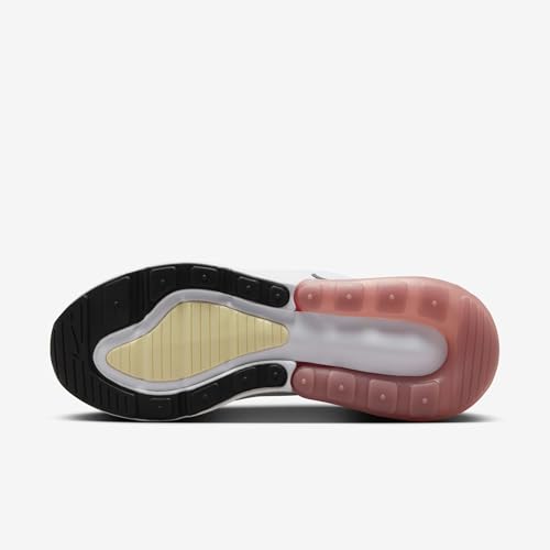 Nike Women's Air Max 270 White/Black-Pale Ivory-Muslin (AH6789 123) - 10