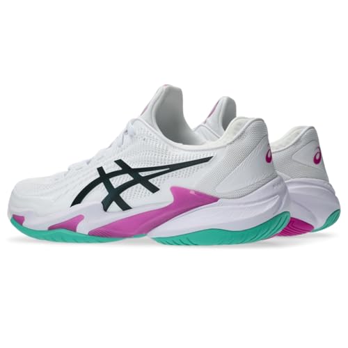 ASICS Men's Court FlyteFoam 3 Tennis Shoes, 15, White/Digital Sakura