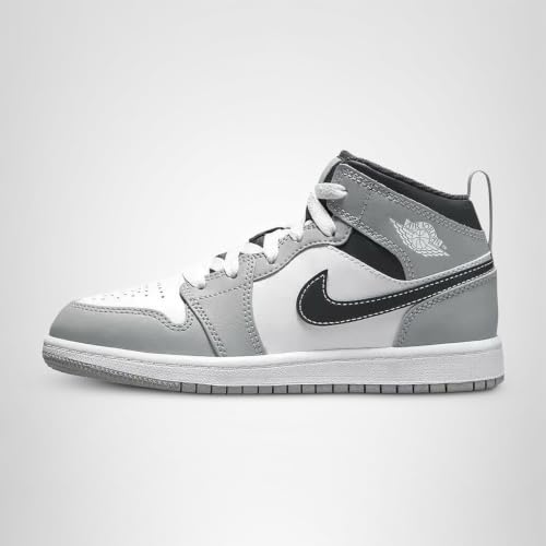 Nike Air Jordan 1 Pre School Shoes LT Smoke Grey/White-Anthractie 640734-078 2Y