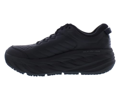 HOKA Bondi SR Wide Mens Shoes Size 9, Color: Black/Black
