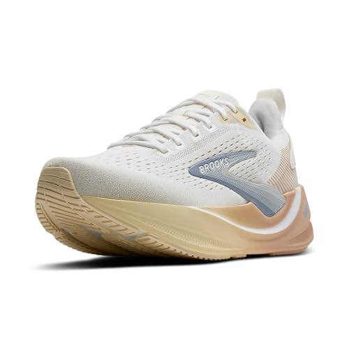 Brooks Women’s Ghost Max 4 Neutral Running & Walking Shoe - White/Rose/Rutabaga - 7.5 X-Wide