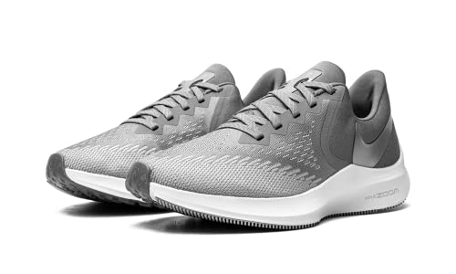 Nike Women's WMNS Zoom Winflo 6 Track & Field Shoes, Multicolour Cool Grey MTLC Platinum Wolf Grey White 2, 11 US