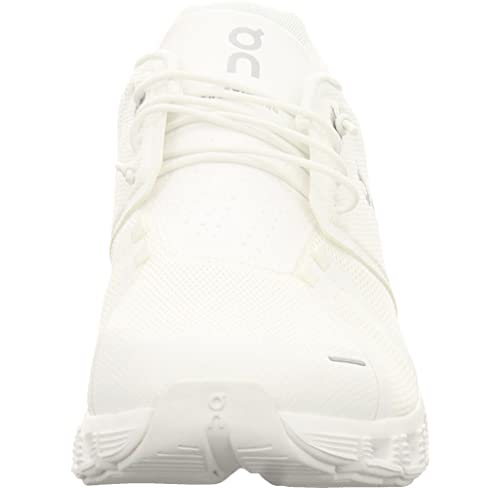 On Men's Cloud 5 Sneakers, All White, 10