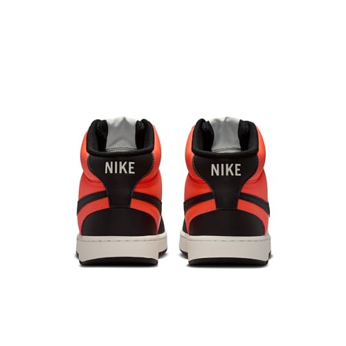 Nike Men's Court Vision Mid, Turf Orange/Black-Sail, 9.5