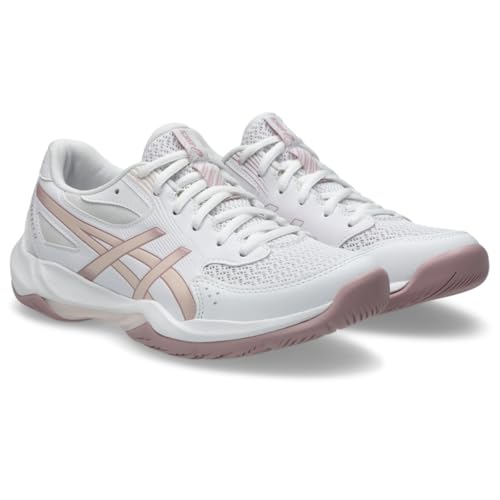 ASICS Women's Gel-Rocket 12 Volleyball Shoes, 9, White/Pearl Pink
