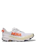 Hoka Men's Speedgoat 6 White/Neon Tangerine 12 Medium