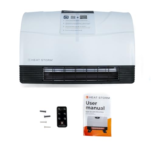 Heat Storm HS-1500-PHX-WIFI Infrared Heater, Wifi Wall Mounted