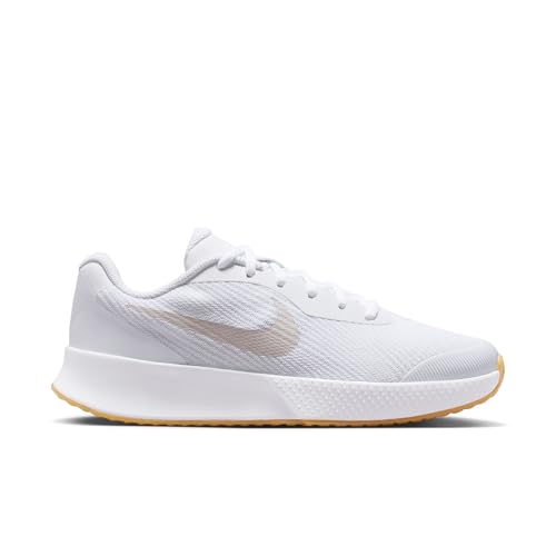 Nike Women's Vapor Lite 3 Hard Court White/Light Orewood Brown/Summit White 12 Medium