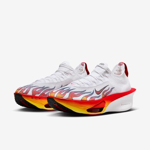 Nike Alphafly 3 Premium Men's Road Racing Shoes (HQ3501-100, White/Black/University Red/Habanero Red) Size 12