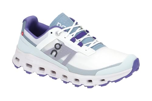 On Women's Cloudvista Sneakers, Frost/Mineral, White, Blue, 9 Medium US