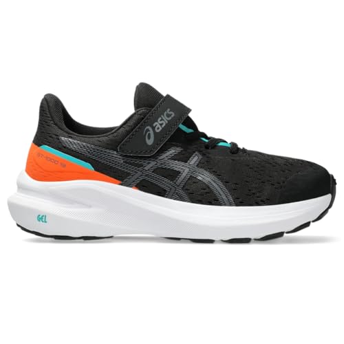 ASICS Kid's GT-1000 13 Pre School Running Shoes, 3, Black/Carbon