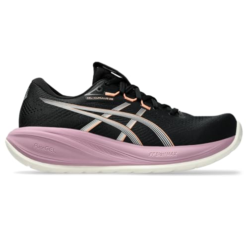 ASICS Women's Gel-Cumulus 28 Running Shoes, 9, Black/Taro Purple