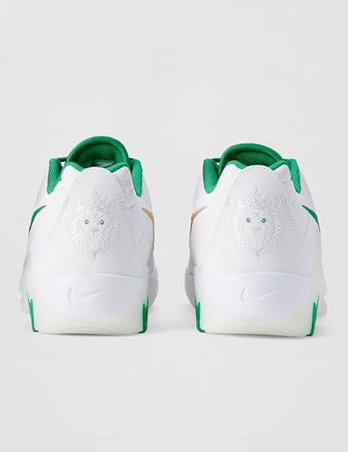 Nike Big Kid's Lebron Witness IX Basketball Shoes White/Stadium Green-White-Metallic Gold 7Y
