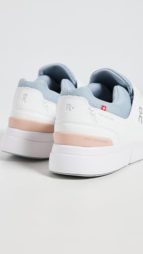 On Women's The Roger Advantage Sneakers, White/Rosehip, 10 Medium US