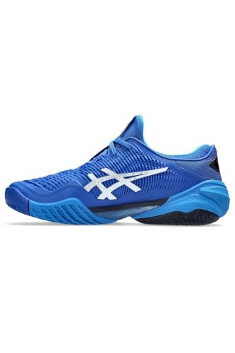 ASICS Men's Court Ff 3 Novak Trainers, Tuna Blue Pure Silver, 6.5 US