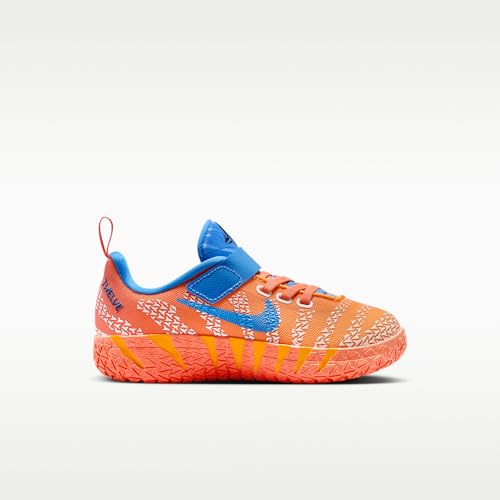 Now 3 Little Kids Basketball Shoes (Blue Crystal/Turf Orange/Midnight Navy/Metallic Silver) Size