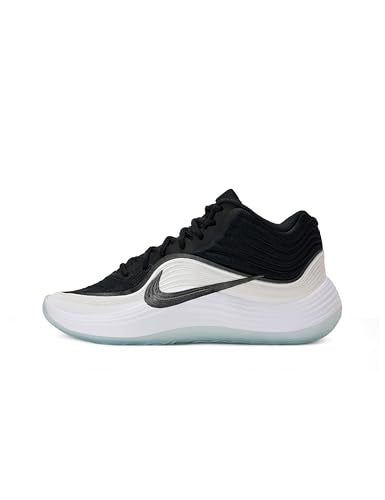 Nike Men's Precision 8 Mid Basketball Shoes, Black/Black-White-Ice Blue, 10