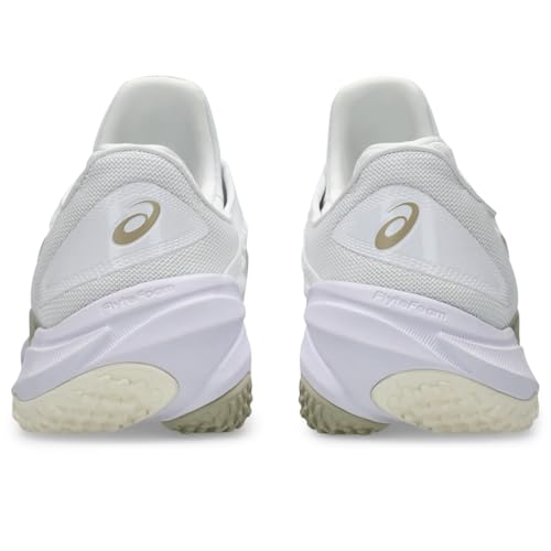 ASICS Men's Court FlyteFoam 3 OC Tennis Shoes, 13, White/Putty