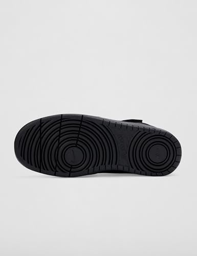 Nike Big Kid's Court Borough Mid 2 Lifestyle Shoes, Black/Black-Black, 5Y