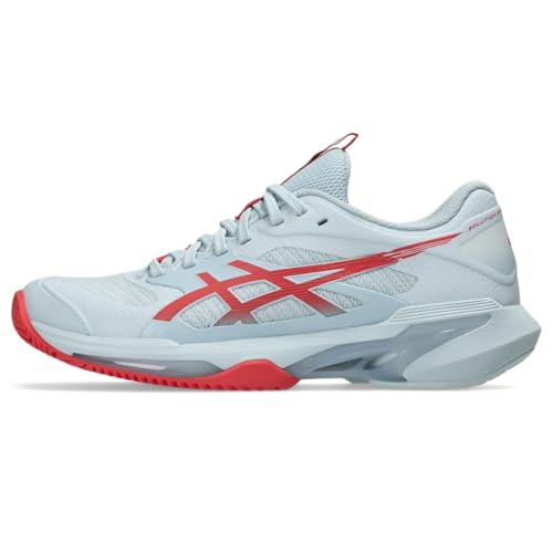 ASICS Women's Solution Speed FF 4 Clay Tennis Shoes, 6.5, Sky/Sienna