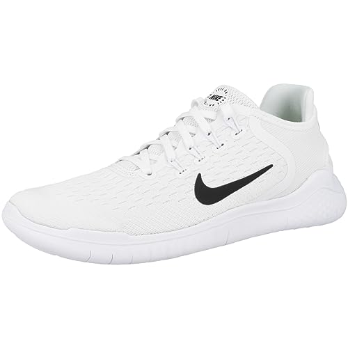 Nike Womens WMNS Free RN 2018 942837 100 - Size 5W White/Black