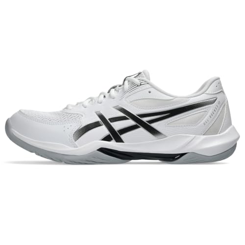 ASICS Men's Gel-Rocket 12 Volleyball Shoes, 9.5, White/Black