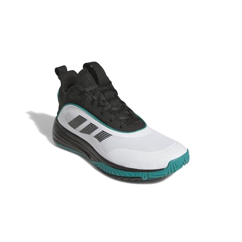 Adidas Men's Own The Game 3.0 Basketball, White/Black/Pure Teal, 9