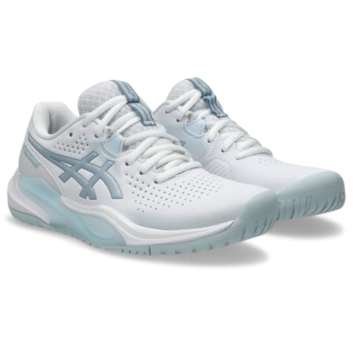 ASICS Women's Gel-Challenger 15 Tennis Shoes, 9, White/Sky