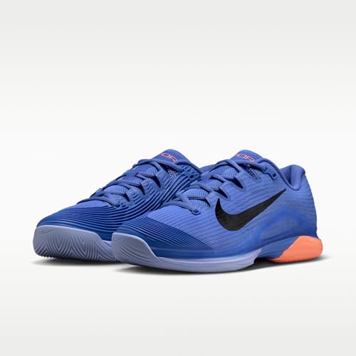 Nike Vapor 12 Women's Hard Court Tennis Shoes (Sapphire/Light Thistle/Orange Pulse/Black) Size 6