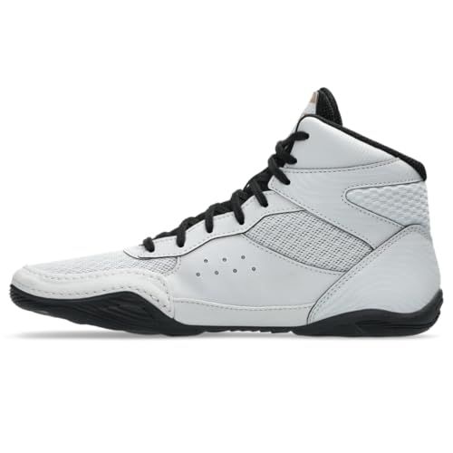 ASICS Kid's Matflex 7 Grade School Wrestling Shoes, 4.5, Concrete/Black