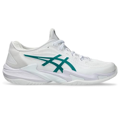 ASICS Women's Court FF 3 Tennis Shoes, 9, White/Pitch Green