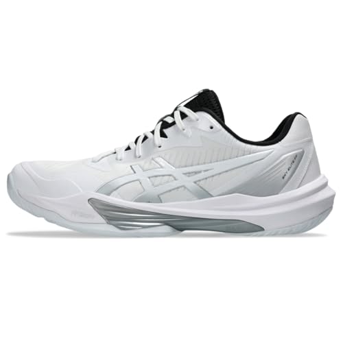 ASICS Men's Sky Elite FlyteFoam 3 Volleyball Shoes, 10, White/White