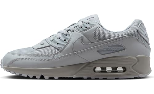 Nike Air Max 90, Men's Running Shoes, Wolf Grey Wolf Grey Wolf Grey Black, 9 US