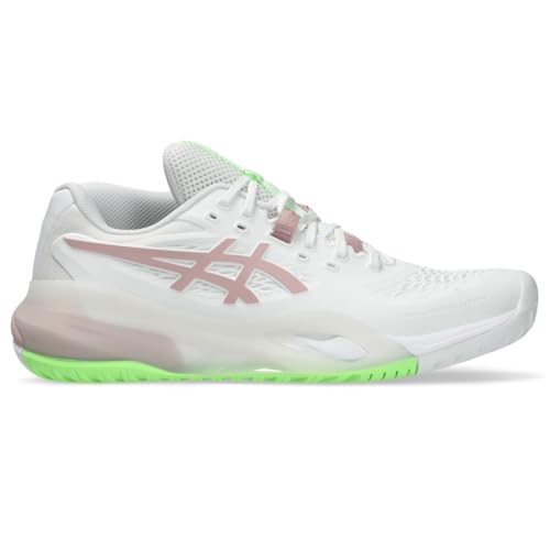 ASICS Women's Gel-Resolution X Tennis Shoes, 9, White/MORGANITE