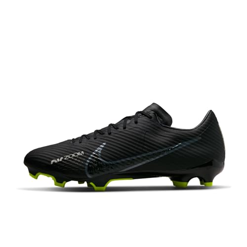 Nike Men's Mercurial Zoom Vapor 15 Academy MG Sneaker, Black/DK Smoke Grey-Summit White-Volt, 9.5 UK