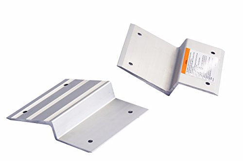 MaxxHaul Aluminum Ramp Top Kit 2 Pack Turns 2x8 Boards into Utility Loading Ramps 1400 lb Capacity with Non‑Skid Surface and Tailgate Protective Pads (80439)