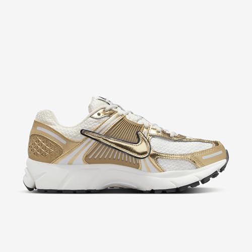Nike Women's Zoom Vomero 5 Gold Sneakers, Photon Dust/Gold/Gridiron/Sail, 7 Medium US