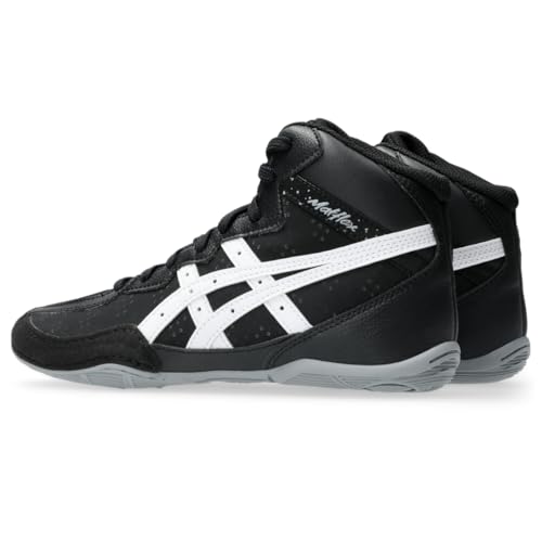 ASICS Kid's Matflex 8 GS Wrestling Shoes, 6, Black/White