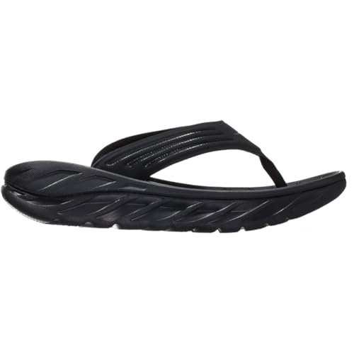 Hoka Men's Ora Recovery Flip Black/Dark Gull Gray 7 Medium