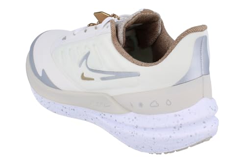 Nike Womens Air Winflo 9 Shield Running Trainers FB1863 Sneakers Shoes (UK 7 US 9.5 EU 41, sail Metallic Silver White 101)