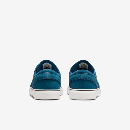 Nike SB Zoom Janoski OG+ Skate Shoes (Blue Force/Blue Force/Summit White/Campfire Orange) Size 8.5
