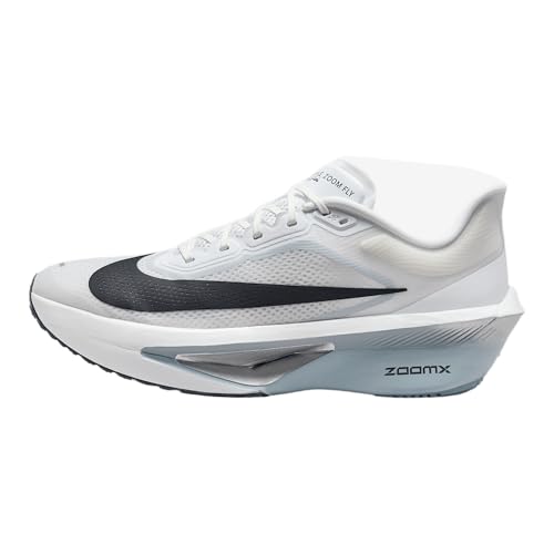 Nike Zoom Fly 6 Men's Road Racing Shoes (FN8454-104, White/Pure Platinum/Obsidian Mist/Gridiron) Size 10