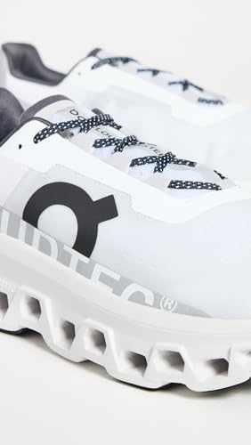 On Men's Cloudmonster Sneakers, All White, 13 Medium US
