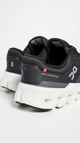 On Men's Cloudrunner 2 Sneakers, Eclipse | Black, 8 Medium US