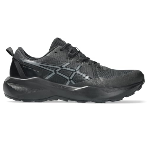 ASICS Men's Gel-Venture 11 Running Shoes, 10, Black/Carrier Grey