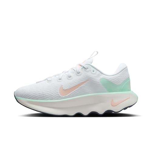 Nike Motiva Women's Walking Shoes (HQ3506-100, White/Mint Foam/Sail/Sunset Tint) Size 9.5