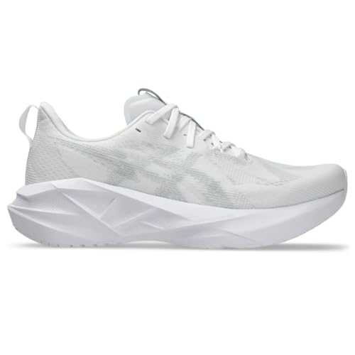 ASICS Men's NOVABLAST 5 Running Shoes, 14, White/Piedmont Grey