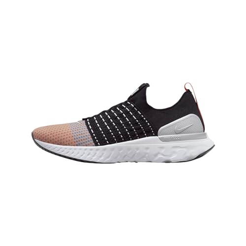 Nike Men's React Phantom Run Fk 2 Running Cj0277 Shoes, Black/Team Orange/Electric Gre, 10